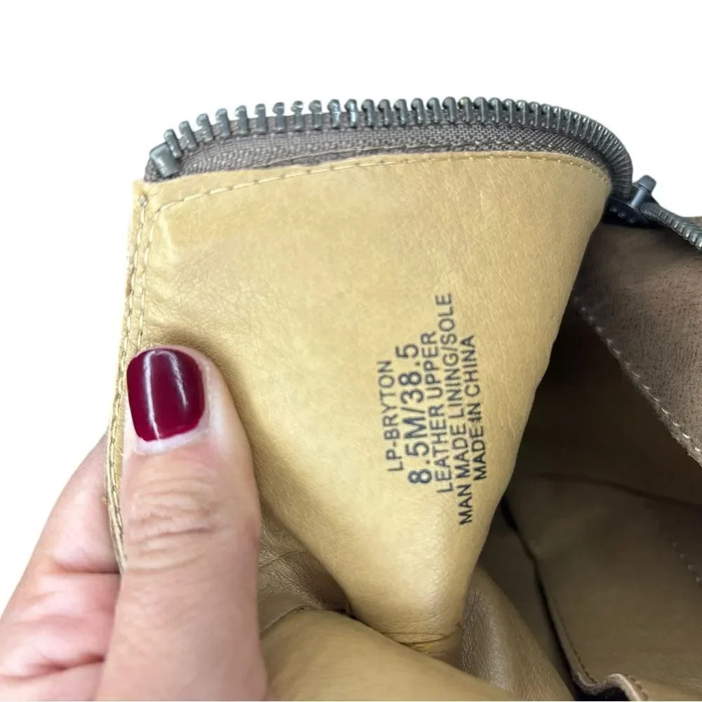 Lucky Brand Leather Bryton Ankle Boots DB14